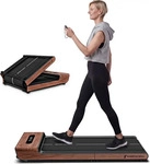Sportstech Walking-Pad WoodPad Pro, dunkelbraun, klappbar, mit App-Steuerung &