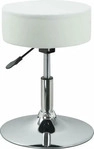 Duhome Drehhocker TYP 428S, DH0462, Kunstleder, mit Standfu&szlig;, wei&szlig;