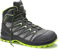 LOWA Sicherheitsschuhe LARROX Work GTX grey Mid, S3, Stiefel, Stahlkappe,