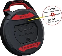 Runpotec Kabeleinziehhilfe GF3 Slim, Einziehband aus Glasfaser, f&uuml;r &Oslash; 5 - 40...