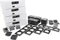 McPower Steckdosen-Schalter-Set Flair, Megaset, anthrazit, 100-teilig