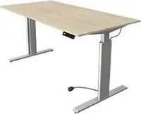 Kerkmann Schreibtisch Move 3 Tube, ahorn / silber, elektrisch h&ouml;henverstellbar, 160