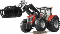 bruder 03047 Massey Ferguson 7624, Traktor mit Frontlader, Ma&szlig;stab 1:16
