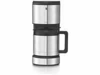 WMF Kaffeemaschine Stelio, 61.3024.1113, bis 8 Tassen, 1 Liter, silber, mit