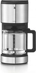 WMF Kaffeemaschine Stelio, 61.3024.1110, bis 10 Tassen, 1,2 Liter, silber, mit WMF Kaffeemaschine Stelio, 61.3024.1110, bis 10 Tassen, 1,2 Liter, silber, mit