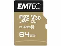 Emtec Micro-SD-Karte SpeedIN Pro, 64GB, bis 100 MB/s, A2, UHS-I U3, SDXC