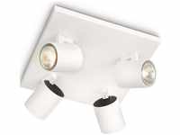 Philips Deckenstrahler Spot Runner LED, weiß, schwenkbar, 4-flammig