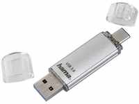 Hama USB-Stick C-Laeta 124163, 64 GB, bis 40 MB/s, USB und USB-C 3.0