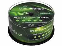 MediaRange DVD 4,7GB, 16-fach, DVD-R, gespindelt, 50 Stück, Grundpreis: &euro; 0,23