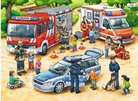 Ravensburger Puzzle 06144, Spannende Berufe, Rahmenpuzzle, ab 4 Jahre, 30 Teile
