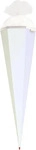 Roth Schult&uuml;te 668531, Rohling, wei&szlig;, f&uuml;r M&auml;dchen und Jungen, eckig, 85 cm
