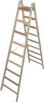 Krause Stehleiter Stabilo, 170118, beidseitig begehbar, aus Holz, bis 150kg,...