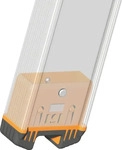 Layher Anlegeleiter Topic 1042, extrabreit, L&auml;nge 3,74m, Schwerlastleiter, aus