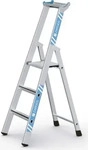 Zarges Stehleiter Saferstep S, 41380, mit Plattform, aus eloxiertem Aluminium, bis