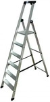 Krause Stehleiter Monto Solido, 126658, mit Plattform, aus Aluminium, bis 150kg, mit