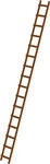 MUNK Dachleiter 33123, L&auml;nge 4,48 m, natur, mit 16 Sprossen, aus Holz