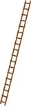 MUNK Dachleiter 33124, L&auml;nge 5 m, natur, mit 18 Sprossen, aus Holz