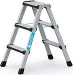 Zarges Stehleiter Comfortstep B, 41432, beidseitig begehbar, aus eloxiertem