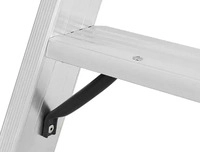Hymer Stehleiter 802416, beidseitig begehbar, aus Aluminium, bis 150kg, mit 2 x...