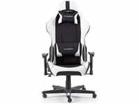 DXRacer Gaming-Stuhl, F-Serie, OH-FD32-NW, Kunstleder weiß, Kopfstütze, mit