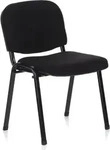hJh-OFFICE Besucherstuhl XT 600, 704000, Vierfu&szlig;stuhl, Stoff, schwarz, 4 St&uuml;ck
