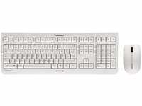 CHERRY Tastatur DW 3000, JD-0710DE-0, mit Funkmaus, weiß