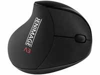 JENIMAGE Maus EV Vertical Mouse Wireless, 5 Tasten, 1600 dpi, schwarz