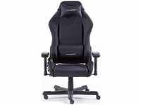 DXRacer Gaming-Stuhl, D-Serie, OH-DE01-N, Kunstleder schwarz, Kopfstütze, mit