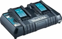 Makita Werkzeug-Akku-Ladeger&auml;t DC18RD, 196933, f&uuml;r 2x 14,4 - 18,0V Schiebeakkus