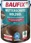 Baufix Holzlasur Wetterschutz-Holzgel, 5,0l, innen & au&szlig;en, wetterfest, palisander,