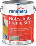 Remmers Holzlasur Holzschutz-Creme 3in1, 5,0l, au&szlig;en, wetterfest, silbergrau,