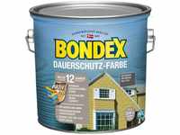 Bondex Holzfarbe Dauerschutz-Farbe, 2,5l, außen und innen, wasserbasiert, anthrazit,