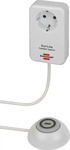 Brennenstuhl Steckdosenadapter 1508220, wei&szlig;, mit Fu&szlig;schalter, 1-fach Schuko...