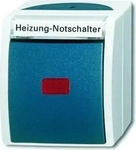 Busch-Jaeger Heizungsnotschalter 2601/2 SKWNH-53, Aufputz, Feuchtraum IP44, 2-polig,