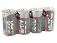 Ansmann Batterien Alkaline Red, D, Mono, R20, LR20, 1,5 V, 4 Stück