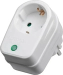 Goobay Steckdosenadapter wei&szlig;, 1-fach Schuko, bis 3500 Watt, mit