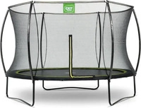 EXIT-Toys Trampolin Silhouette, outdoor, &Oslash; 305cm, schwarz/neongr&uuml;n, mit Netz, bis