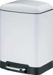 Kela M&uuml;lleimer Davino, 22996, wei&szlig;, Kosmetikeimer aus Metall, 6 Liter