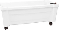 KHW Pflanzkasten Calypso wei&szlig;, 79 x 35 x 33 cm, Kunststoff, Bew&auml;sserungssystem