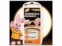 Duracell Hörgerätebatterie Easy Tab 13, 310 mAh, PR48, orange, Zink-Luft, 6 Stück,