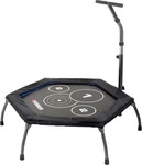 Hammer-Sport Fitness-Trampolin Cross Jump, 120kg, &Oslash; 98cm, schwarz, mit T-Griff aus