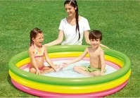 Bestway Planschbecken Swim Squad 51103, ab 2 Jahren, mit 3 Luftringen, bis 211...