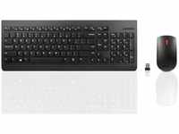 Lenovo Tastatur Essential Wireless Keyboard, 4X30M39472, mit Funkmaus, schwarz