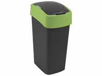 Curver Mülleimer Flip Bin 45L, grün, aus Kunststoff, 45 Liter