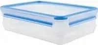Emsa Aufschnittbox Clip & Close 508557, aus Kunststoff, 1 & 1,65 Liter, 2-lagig,