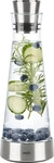Emsa Karaffe Flow Slim 514233, mit Deckel, 1 Liter, mit K&uuml;hlpad und
