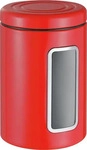 Wesco Vorratsdose Classic Line, aus Metall, 2 Liter, mit Sichtfenster, rot,...