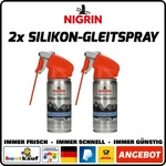 Nigrin Silikonspray Performance Hybrid, 72240, Silikon-Gleitspray, 100ml, Grundpreis:
