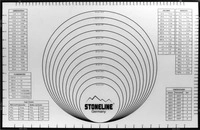 STONELINE Backmatte 15479, aus Silikon-Glas-Gewebe, grau, mit cm-Ma&szlig;skala,