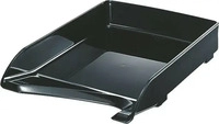 Leitz Briefablage 5220-00-95, Elegant, A4, schwarz, stapelbar, Kunststoff